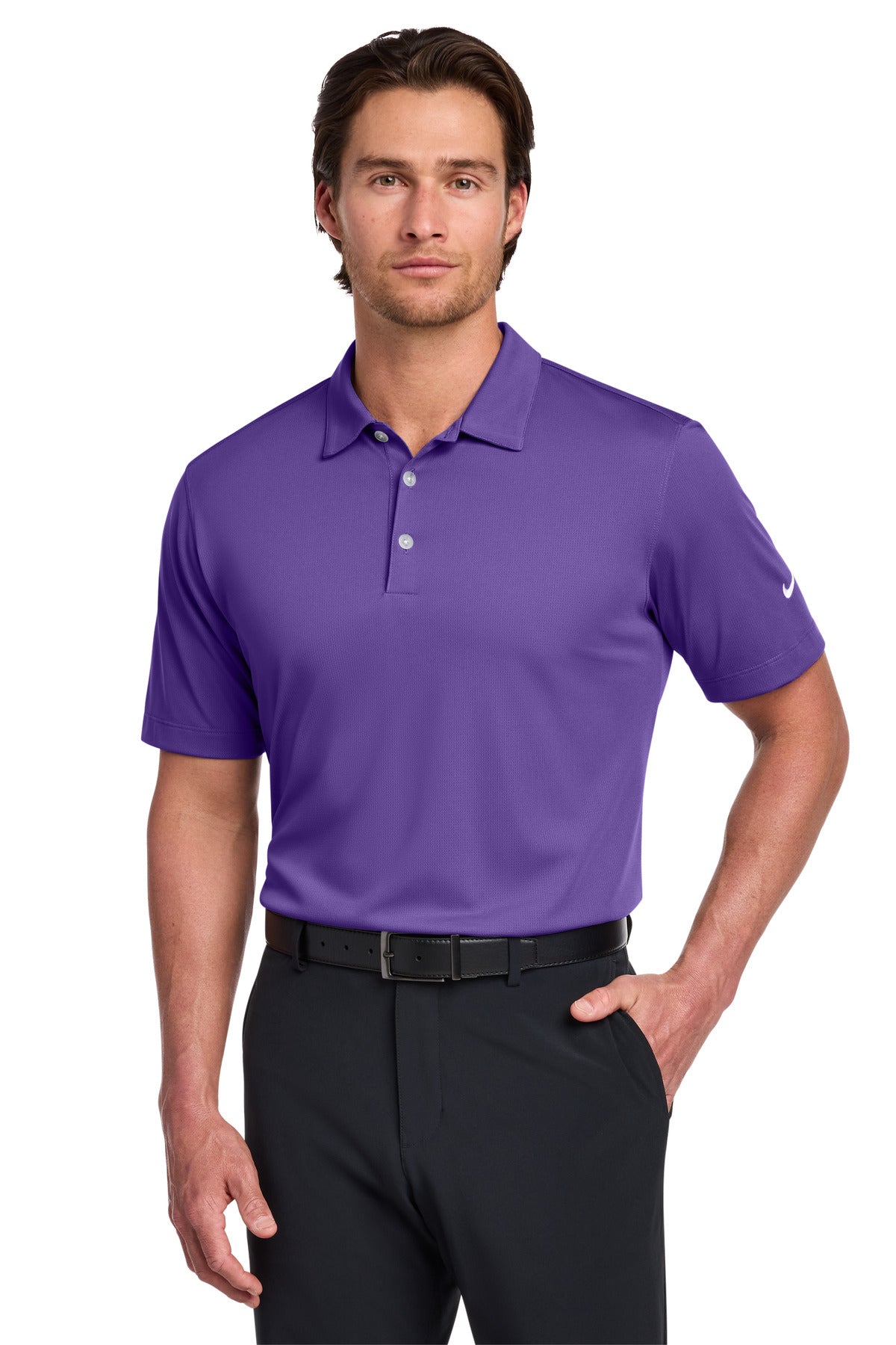 Nike Dri-FIT Vertical Mesh Polo - Court Purple