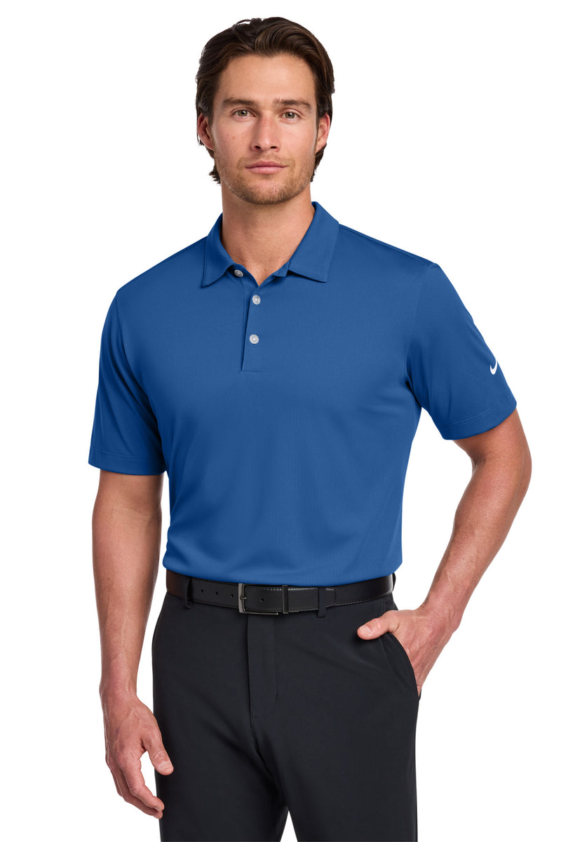 Nike Dri-FIT Vertical Mesh Polo - Gym Blue