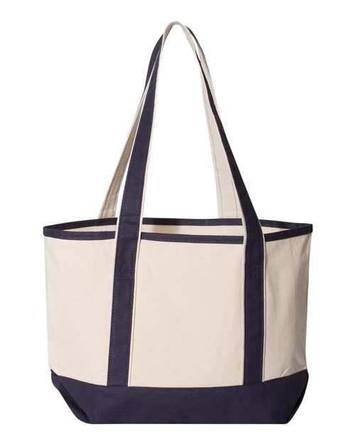 20L Small Deluxe Tote - Natural/ Navy