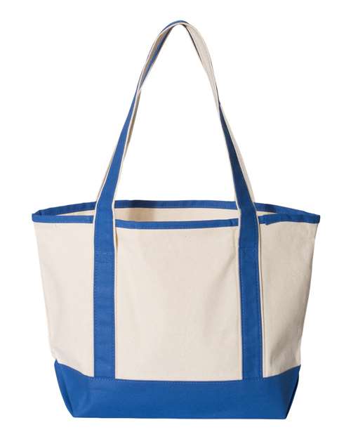 20L Small Deluxe Tote - Natural/ Royal
