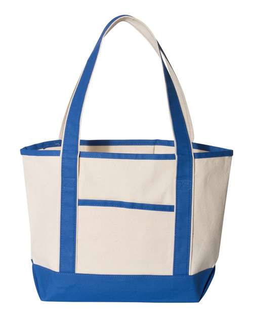 20L Small Deluxe Tote - Natural/ Royal