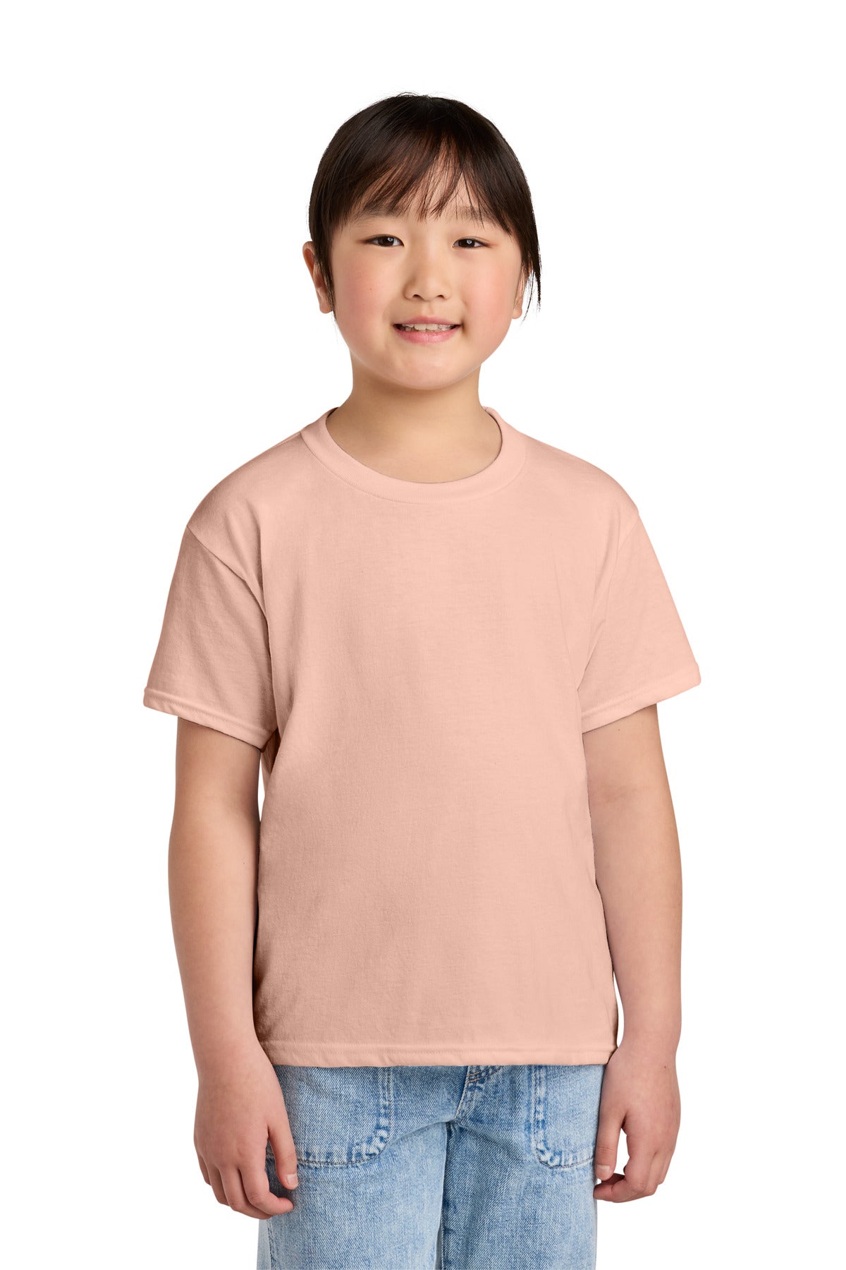 Gildan Youth Softstyle CVC Tee - Dusty Rose