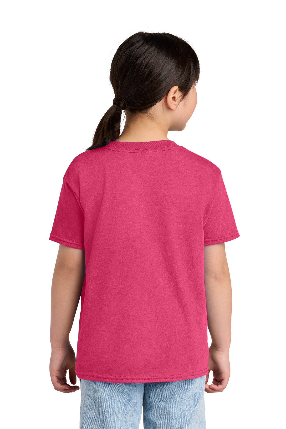 Gildan Youth Softstyle CVC Tee - Pink Lemonade Mist