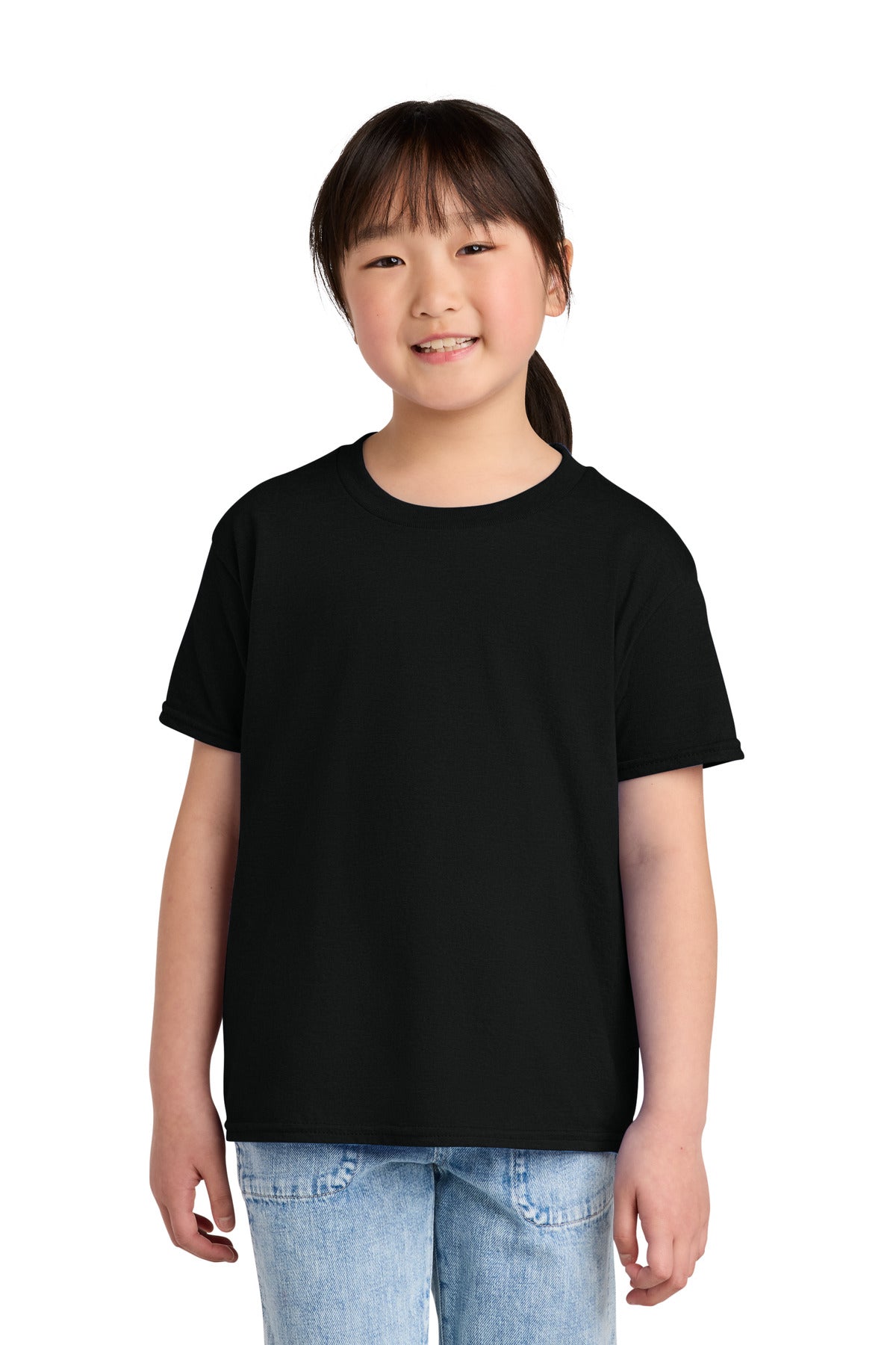 Gildan Youth Softstyle CVC Tee - Pitch Black