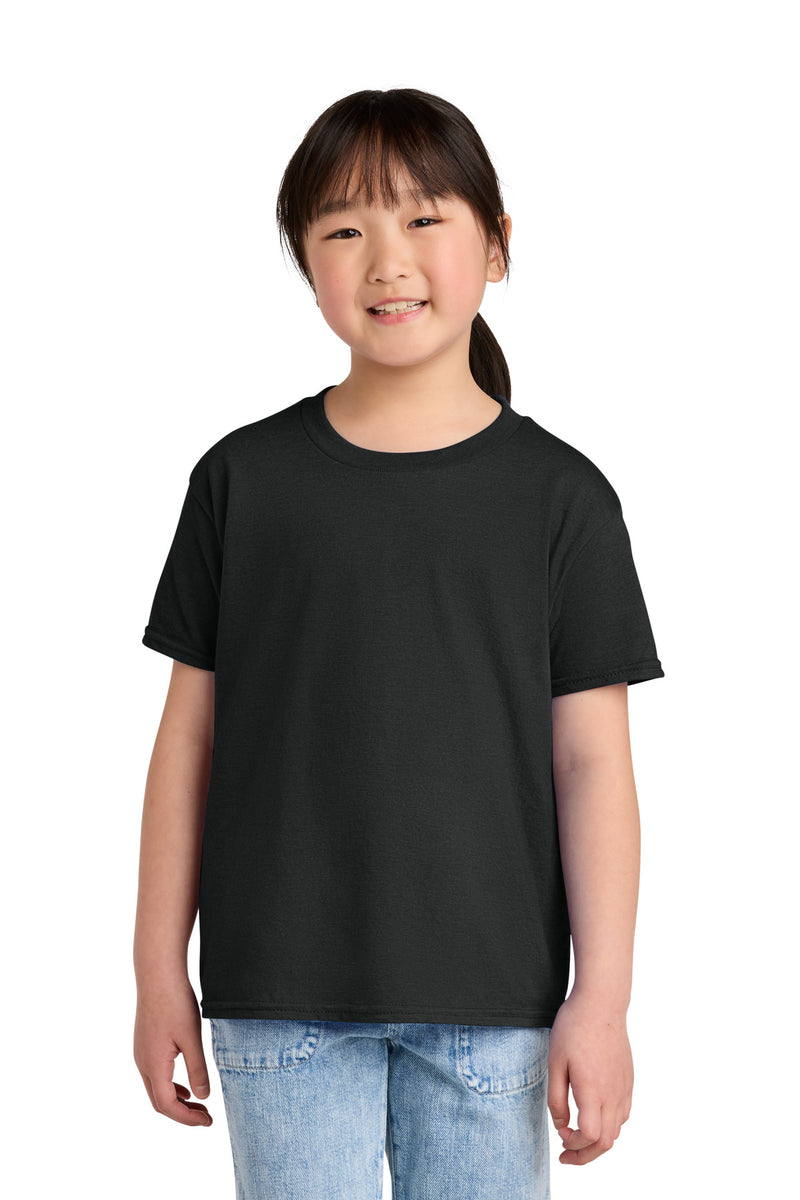 Gildan Youth Softstyle CVC Tee - Pitch Black Mist