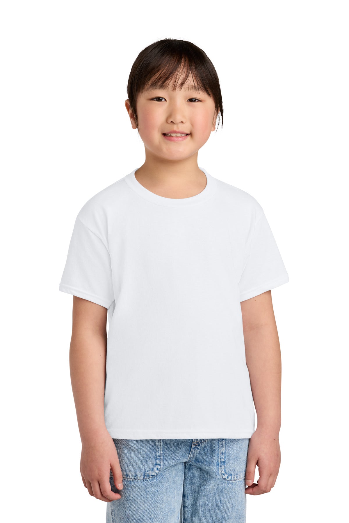 Gildan Youth Softstyle CVC Tee - White