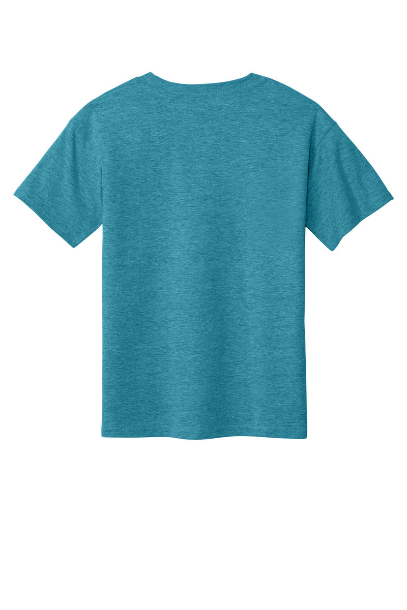 Gildan Youth Softstyle T-Shirt - Heather Galapagos Blue