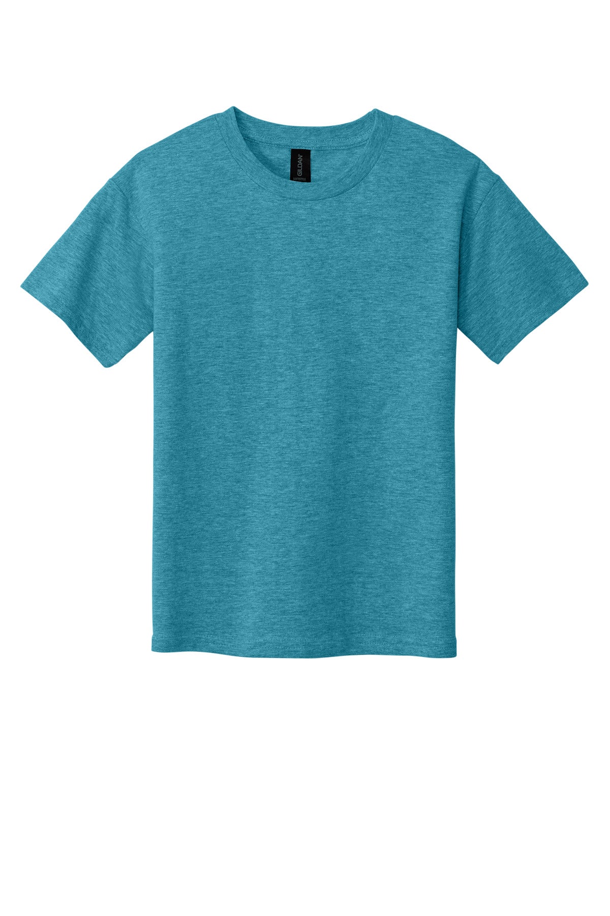 Gildan Youth Softstyle T-Shirt - Heather Galapagos Blue