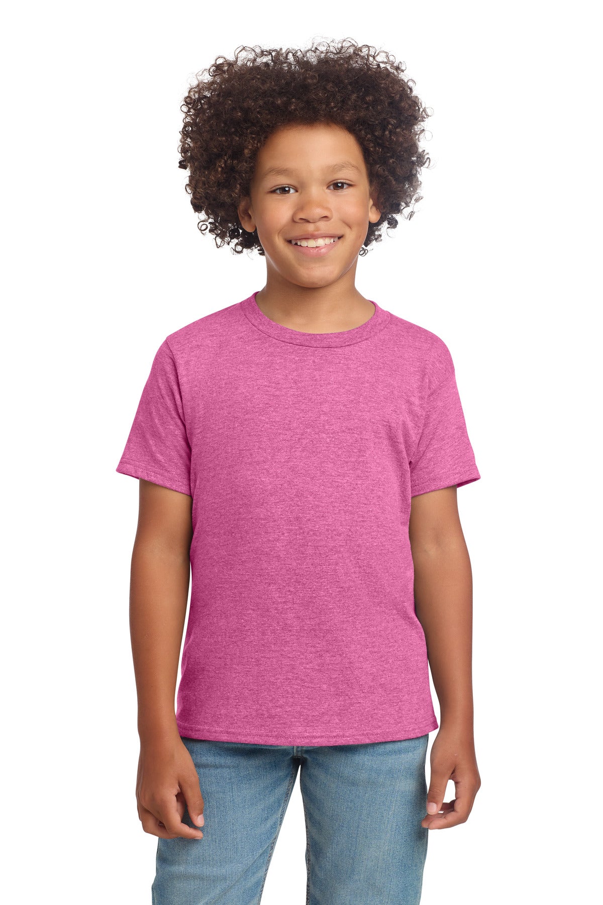 Gildan Youth Softstyle T-Shirt - Heather Heliconia