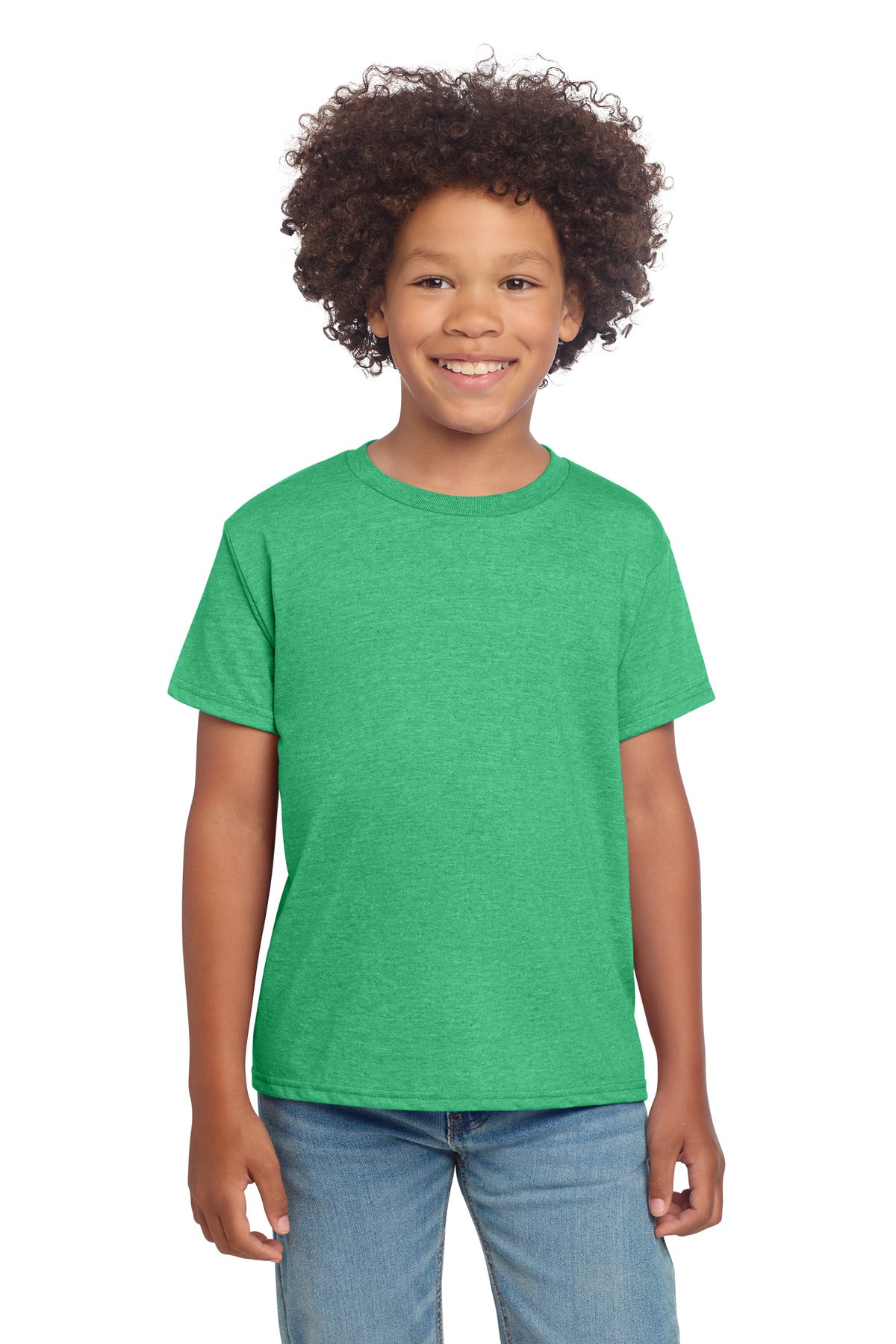 Gildan Youth Softstyle T-Shirt - Heather Irish Green