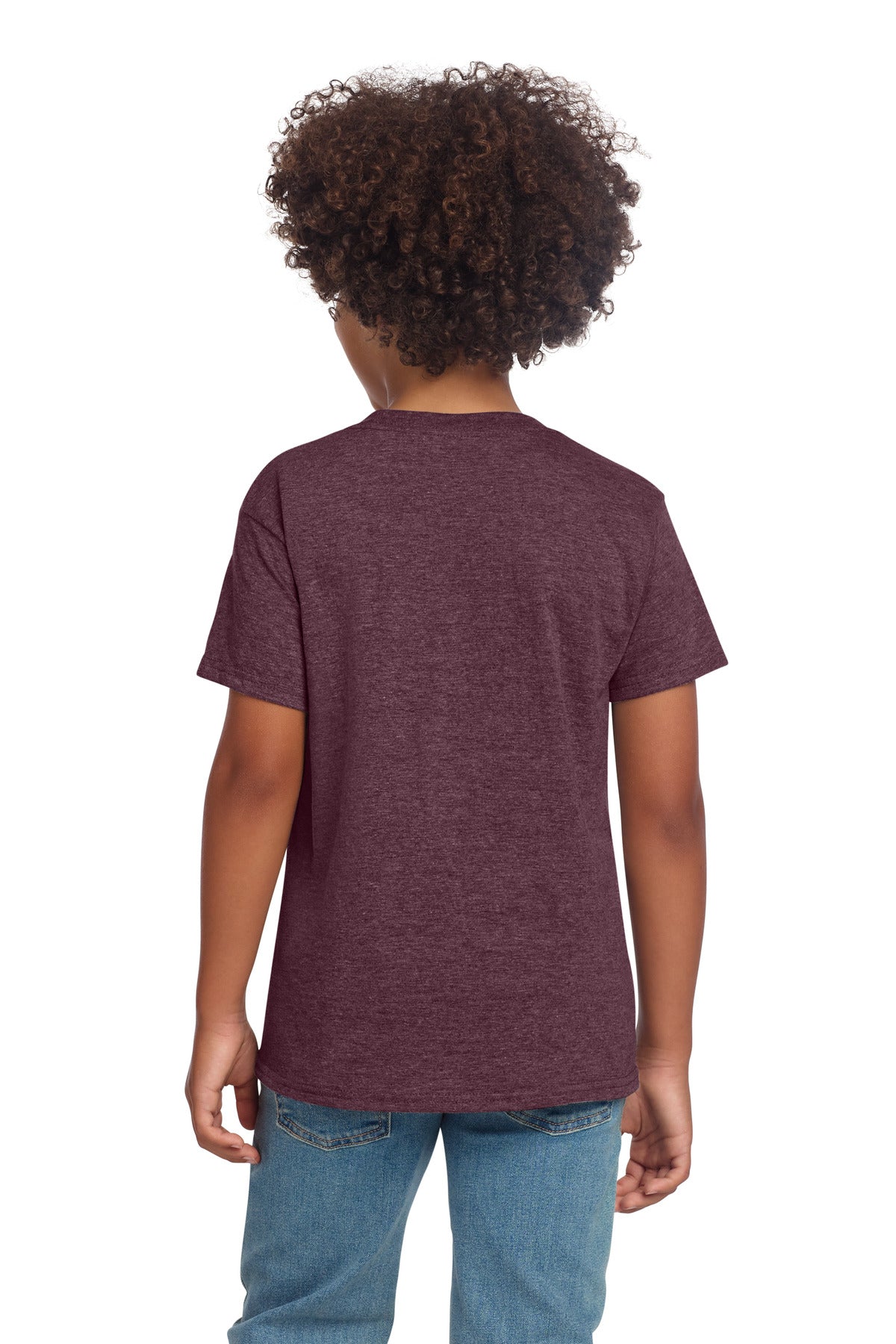 Gildan Youth Softstyle T-Shirt - Heather Maroon