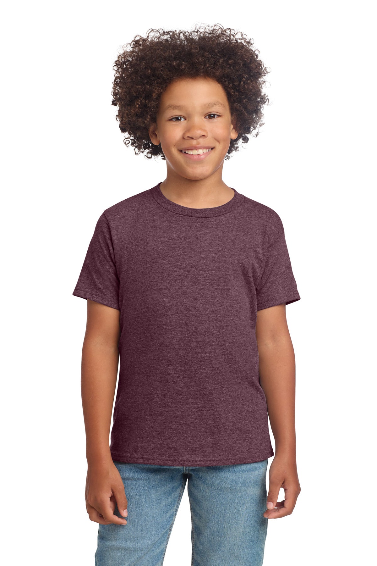 Gildan Youth Softstyle T-Shirt - Heather Maroon