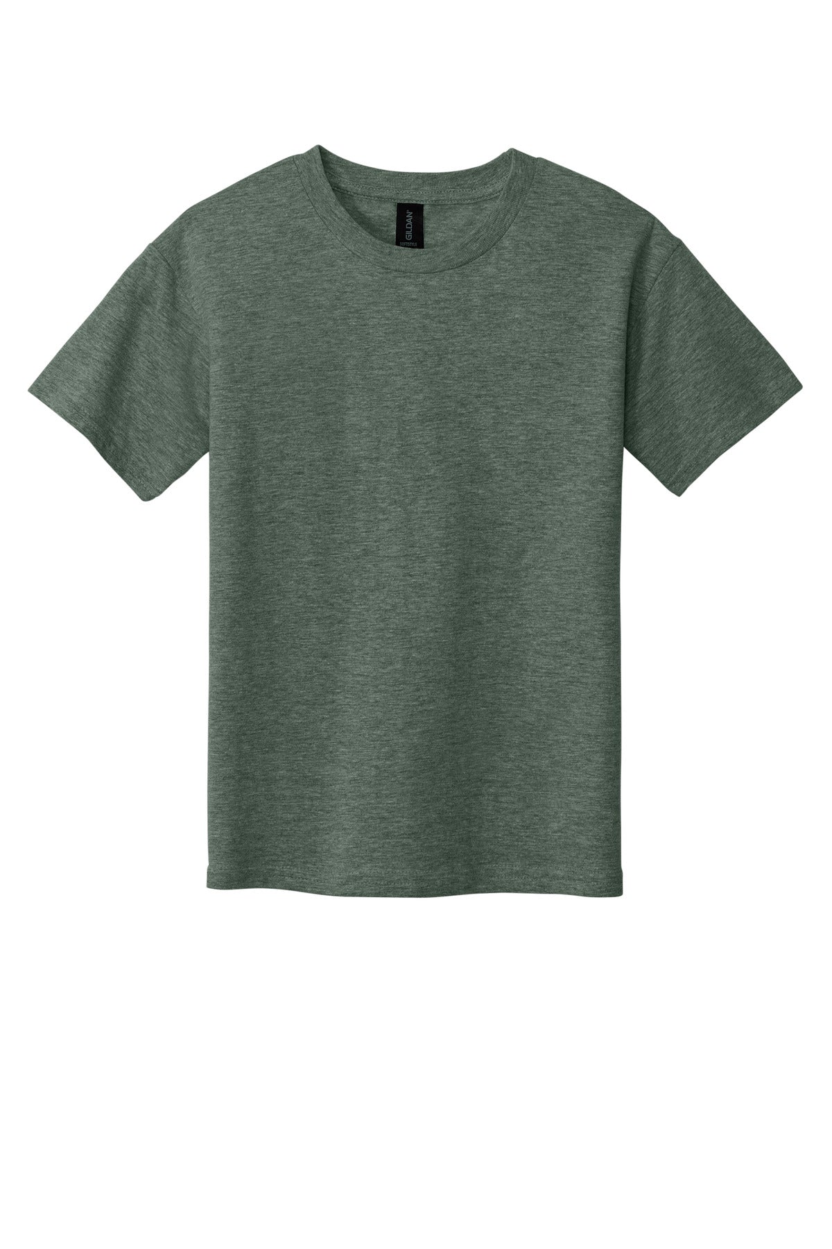 Gildan Youth Softstyle T-Shirt - Heather Military Green