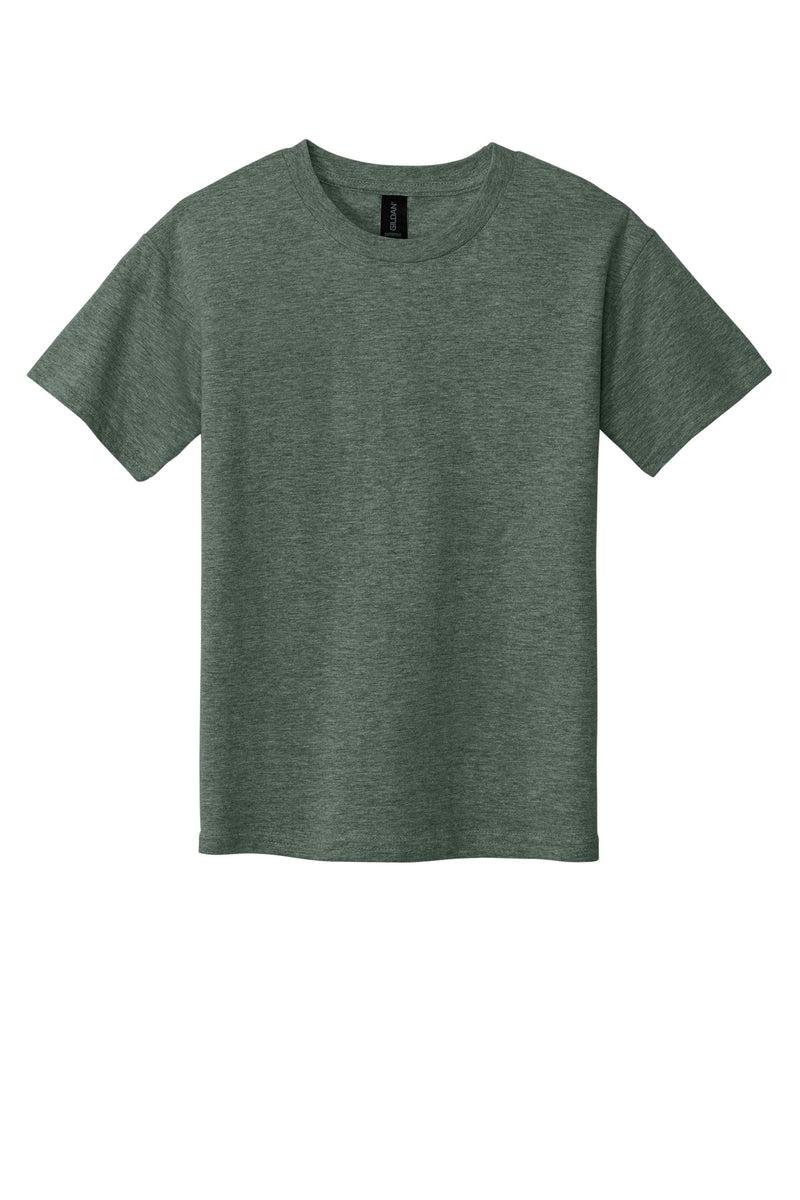 Gildan Youth Softstyle T-Shirt - Heather Military Green