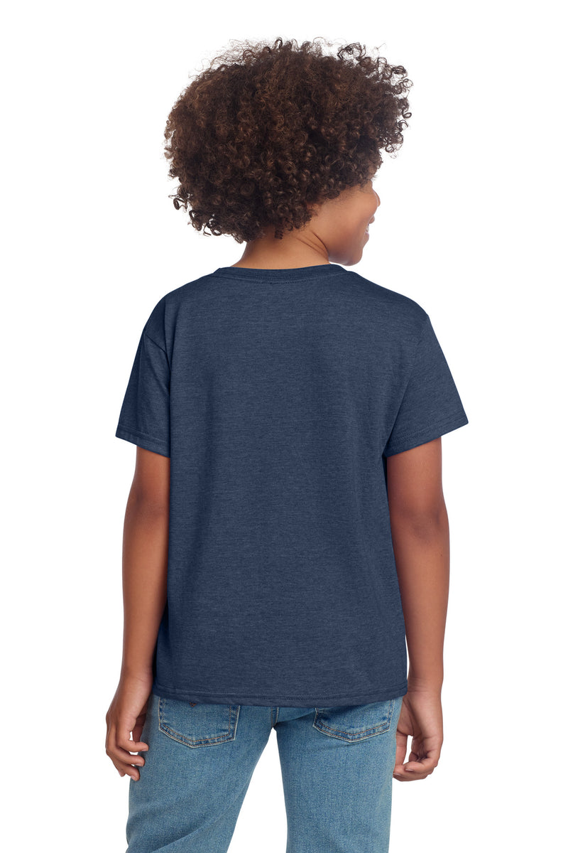 Gildan Youth Softstyle T-Shirt - Heather Navy