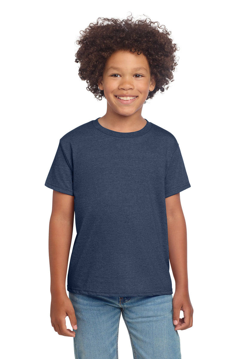 Gildan Youth Softstyle T-Shirt - Heather Navy
