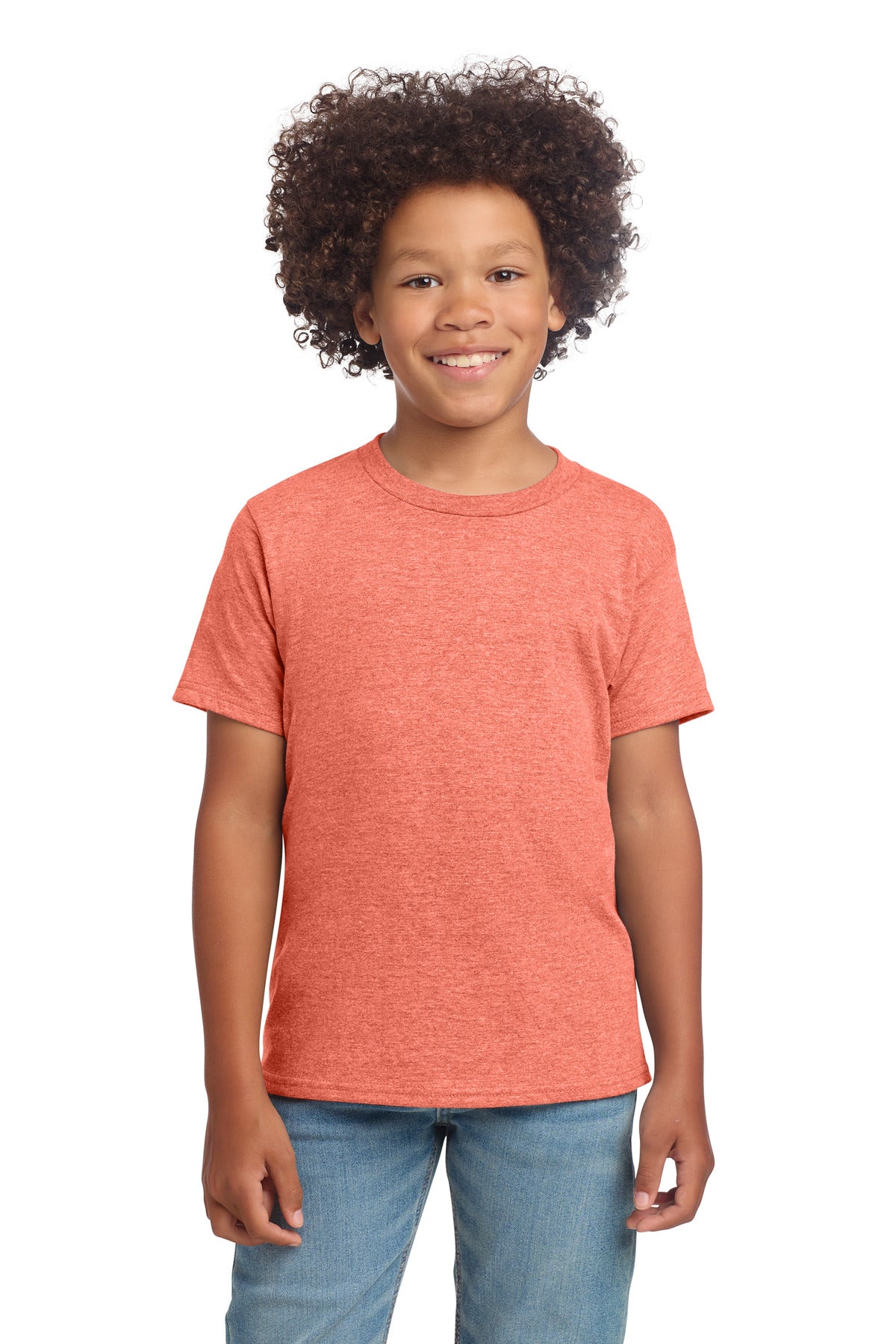Gildan Youth Softstyle T-Shirt - Heather Orange