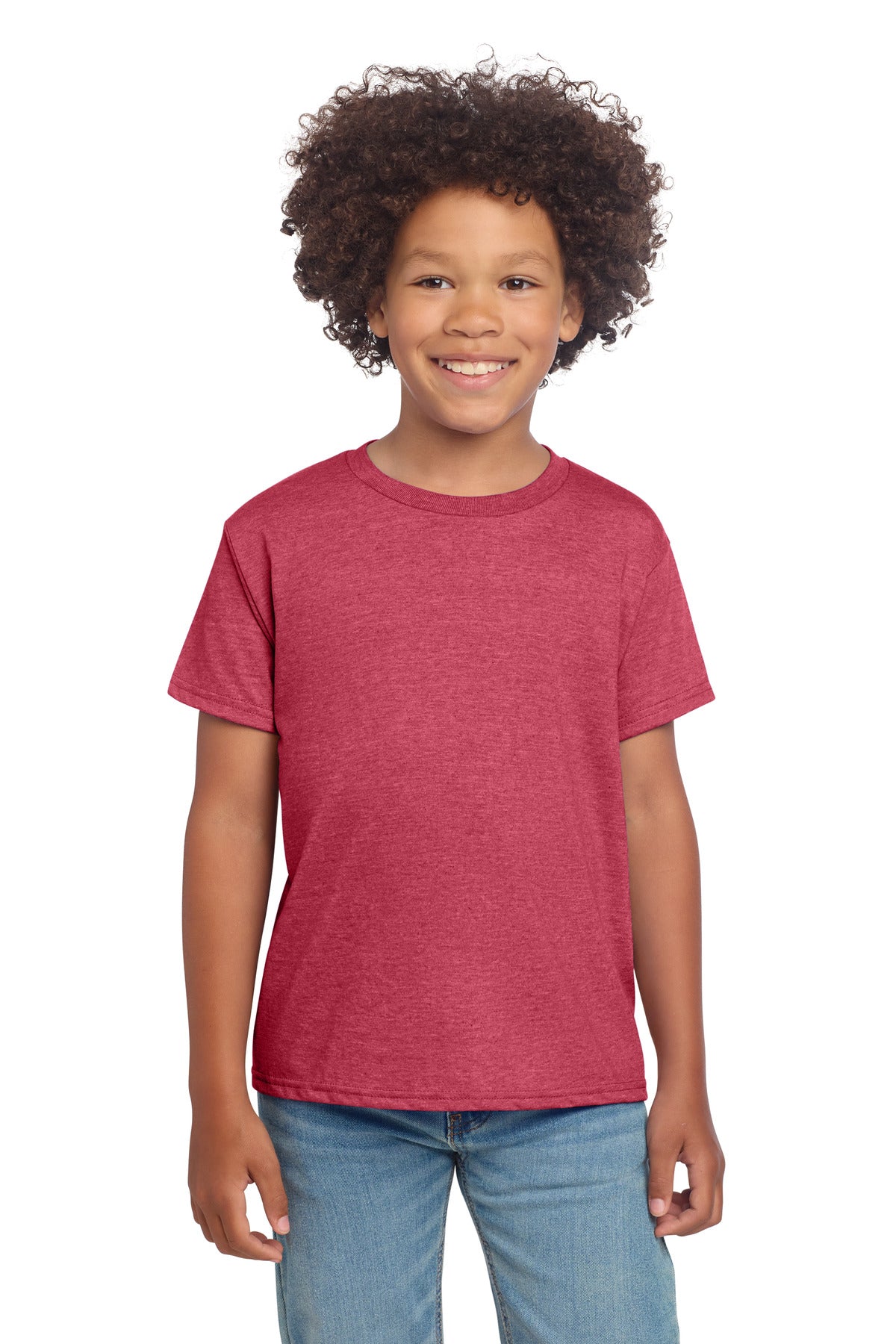Gildan Youth Softstyle T-Shirt - Heather Red