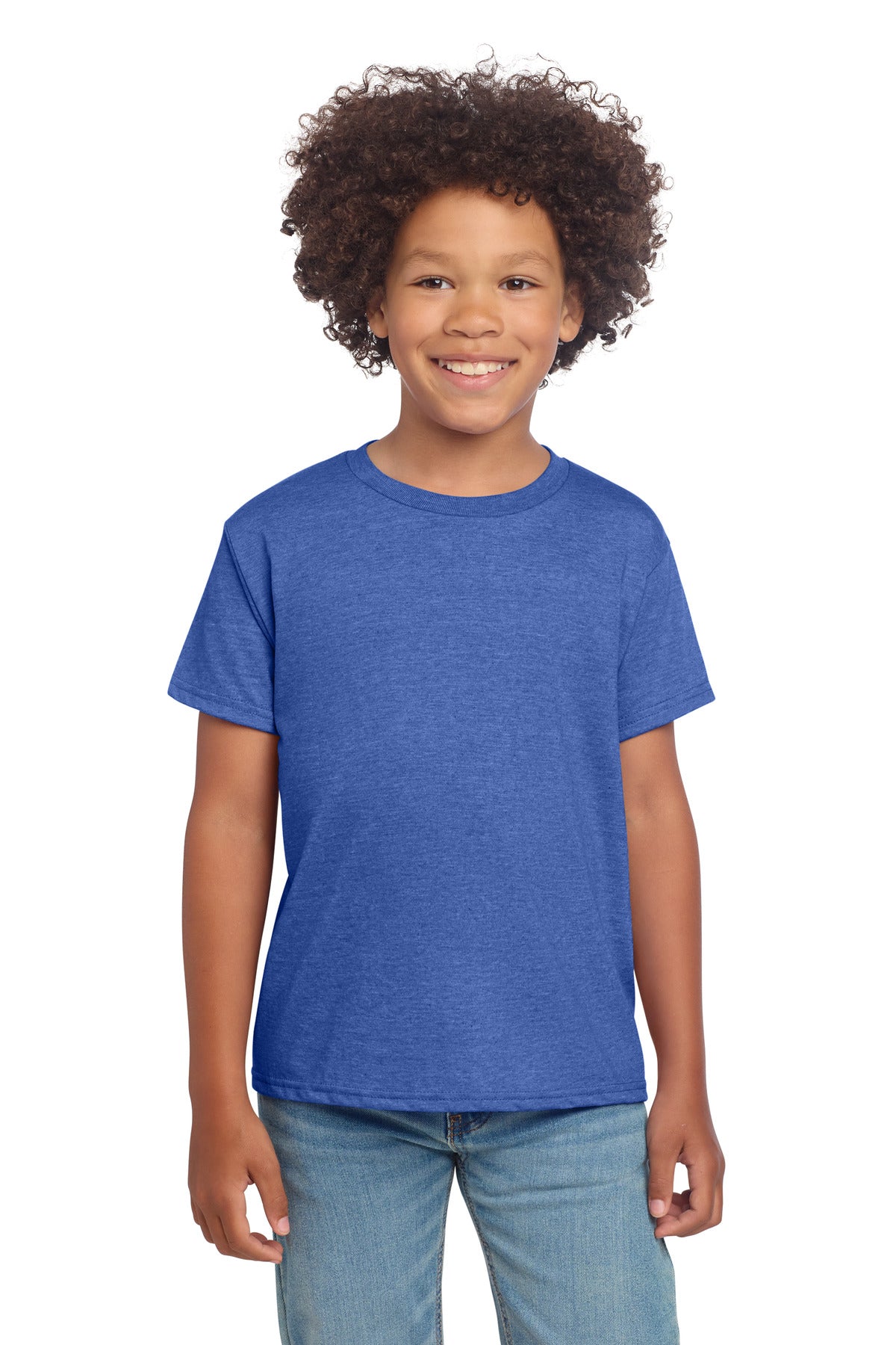 Gildan Youth Softstyle T-Shirt - Heather Royal