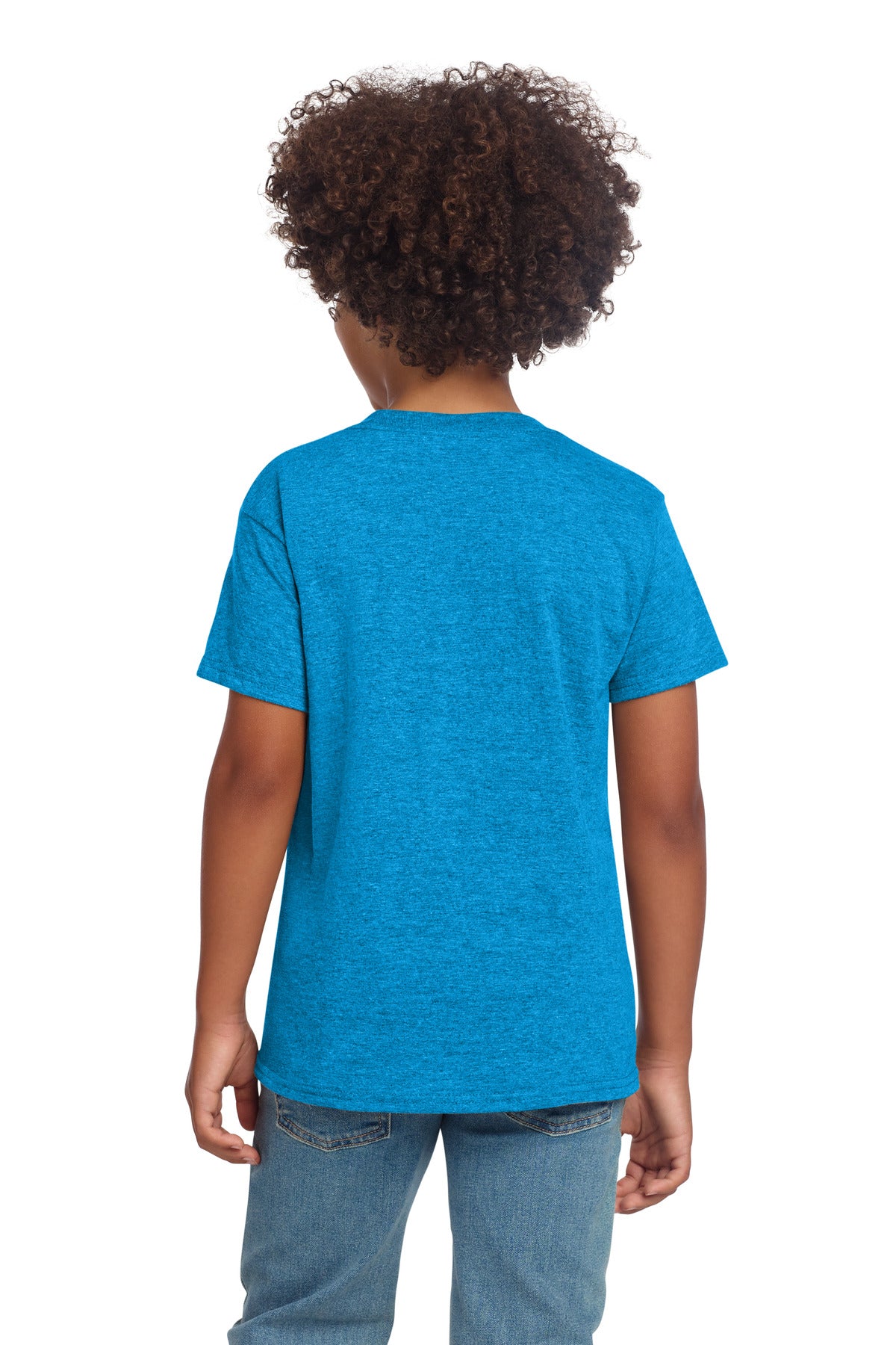 Gildan Youth Softstyle T-Shirt - Heather Sapphire