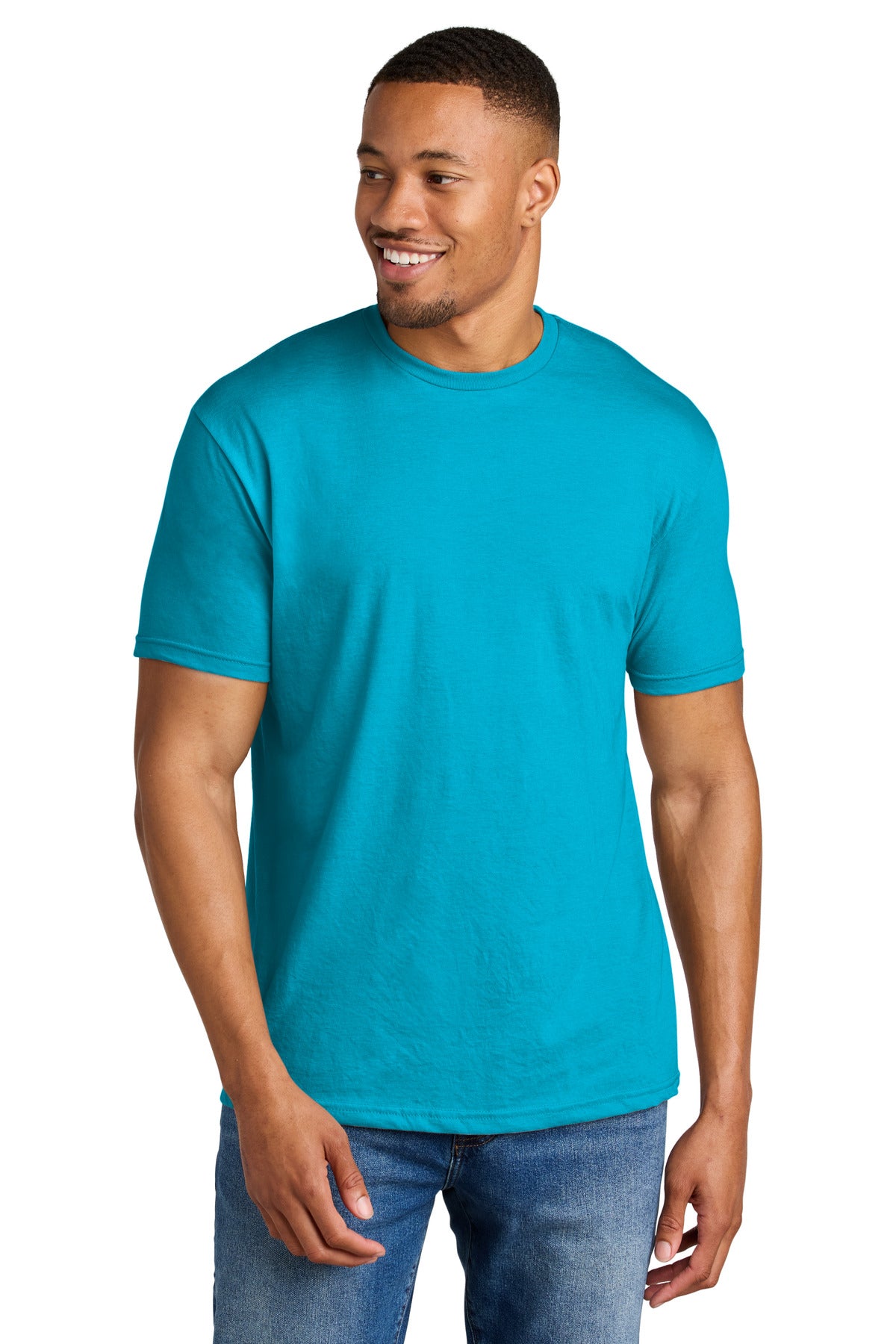 Gildan Softstyle CVC Tee - Caribbean Mist
