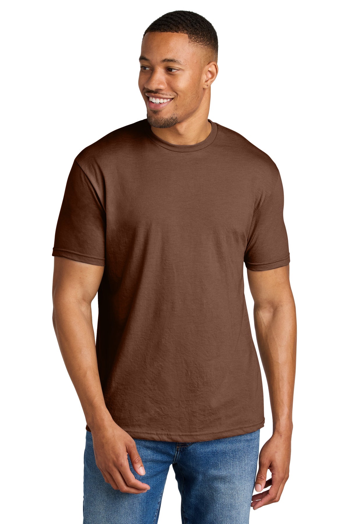Gildan Softstyle CVC Tee - Cocoa Mist