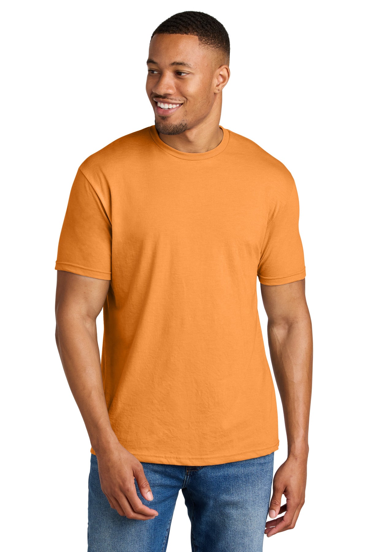Gildan Softstyle CVC Tee - Tangerine Mist