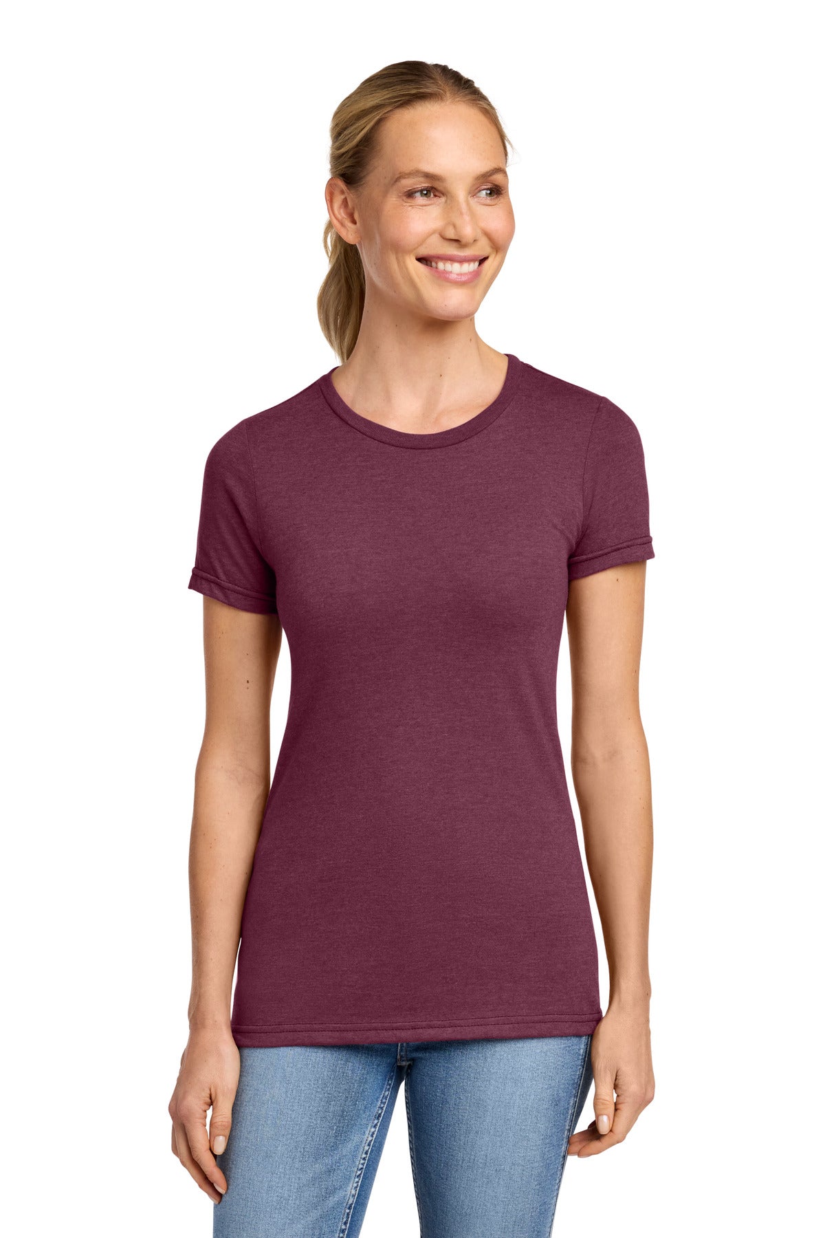 Gildan Softstyle Women's CVC T-Shirt - Maroon Mist
