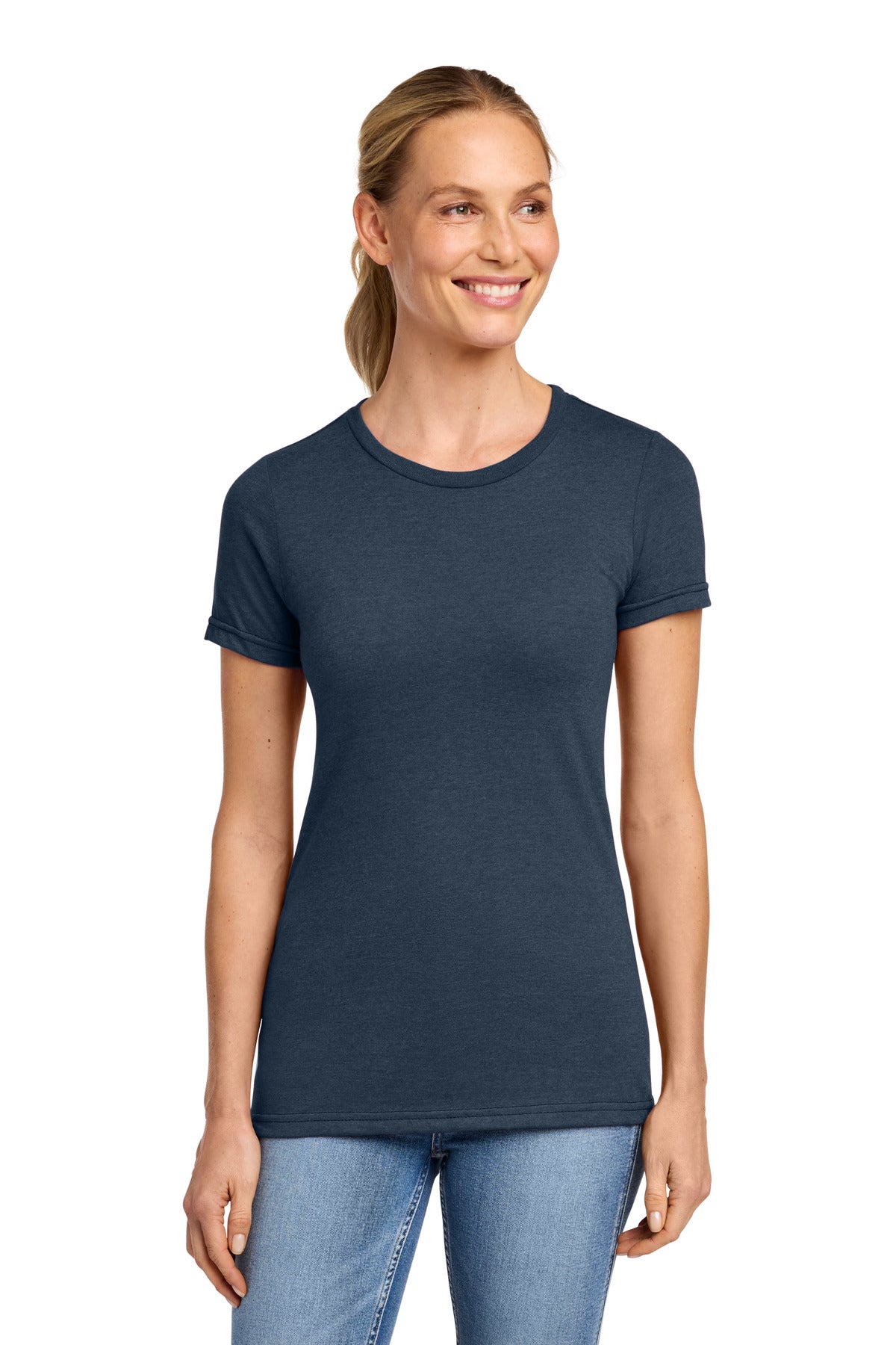 Gildan Softstyle Women's CVC T-Shirt - Navy Mist