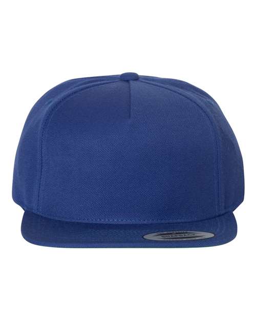 Premium Five-Panel Snapback Cap - Royal