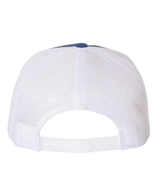 Classic Five-Panel Trucker Cap - Royal/ White
