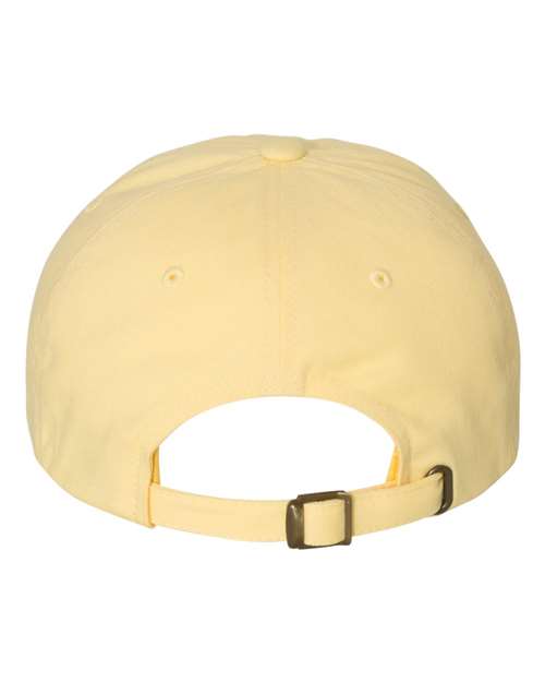 Peached Cotton Twill Dad Hat - Yellow