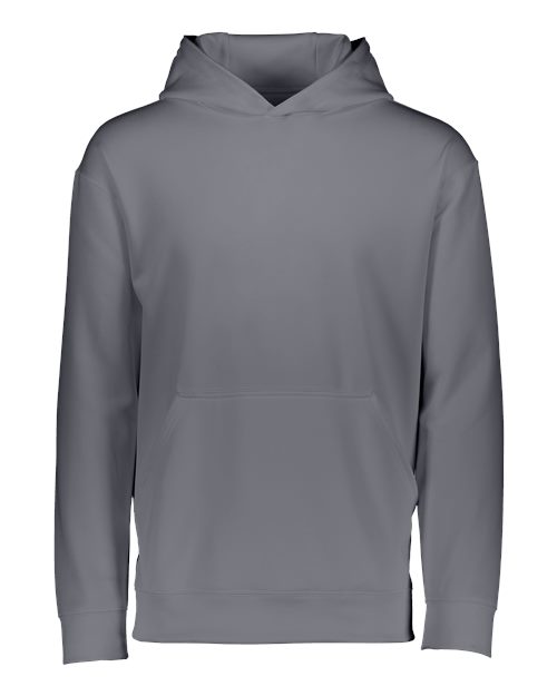Youth Wicking Fleece Hooded Sweatshirt - Graphite