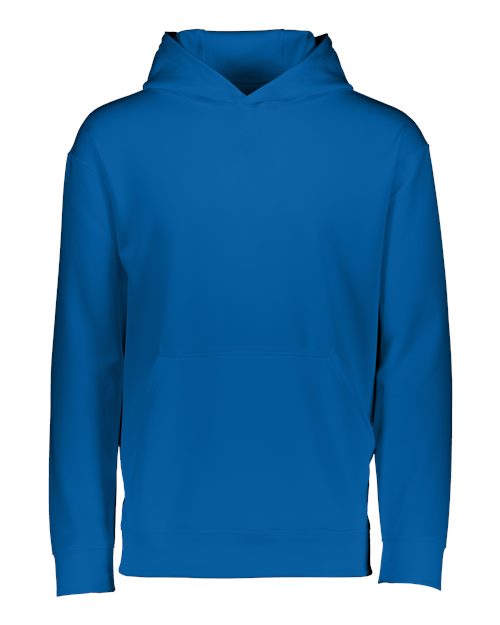 Youth Wicking Fleece Hooded Sweatshirt - Royal