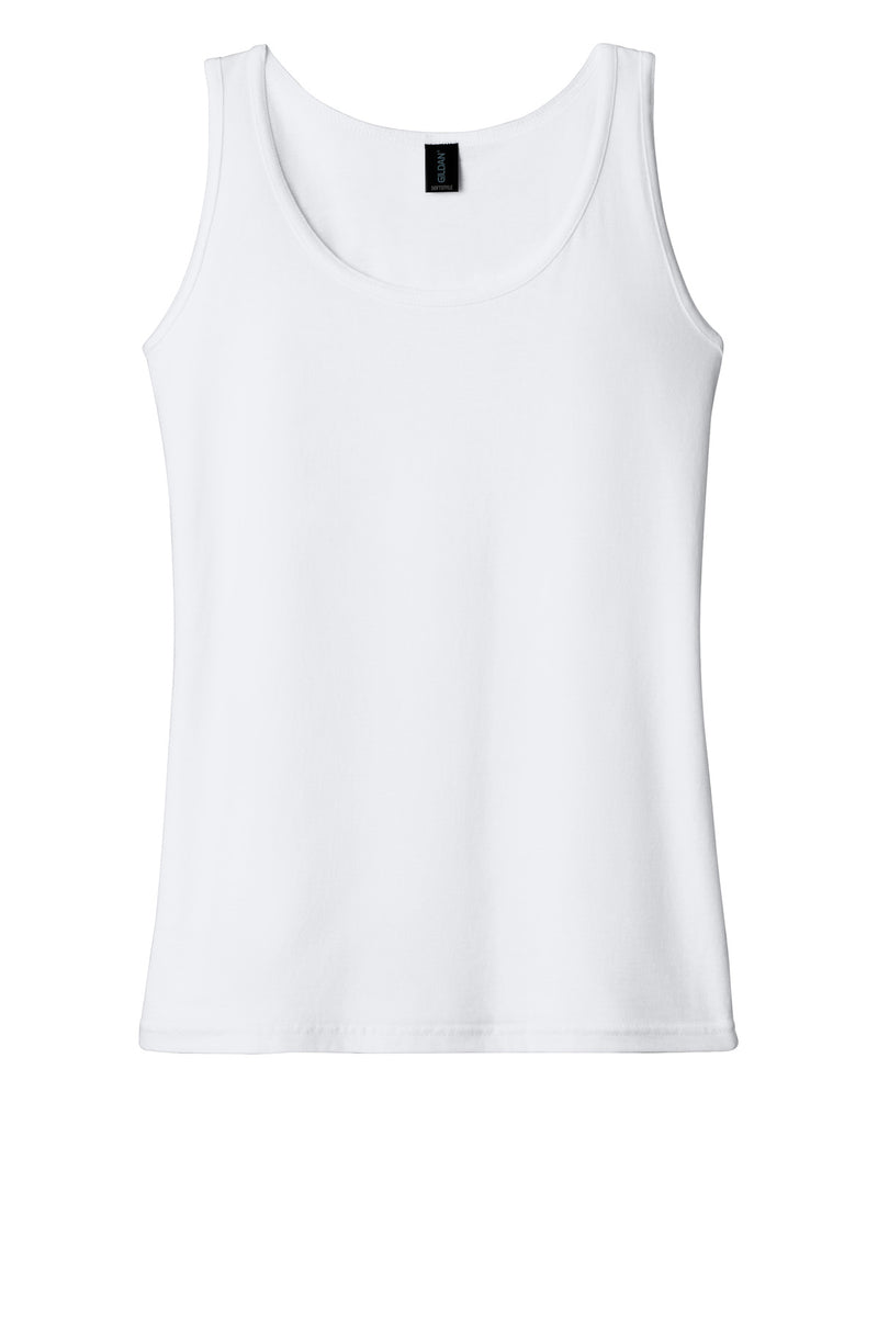 Gildan Softstyle Junior Fit Tank Top - White