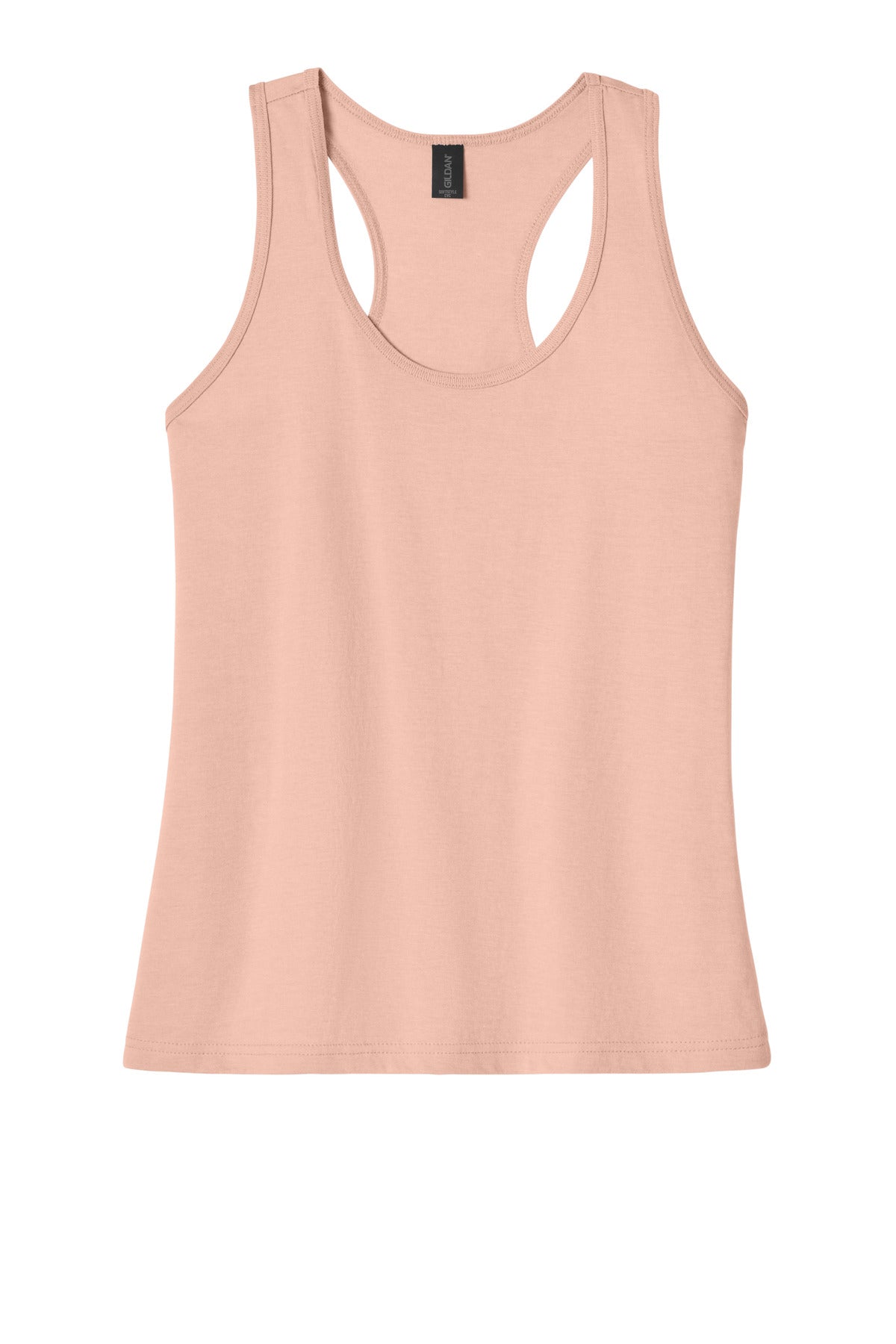 Gildan Softstyle Women's CVC Racerback Tank - Dusty Rose