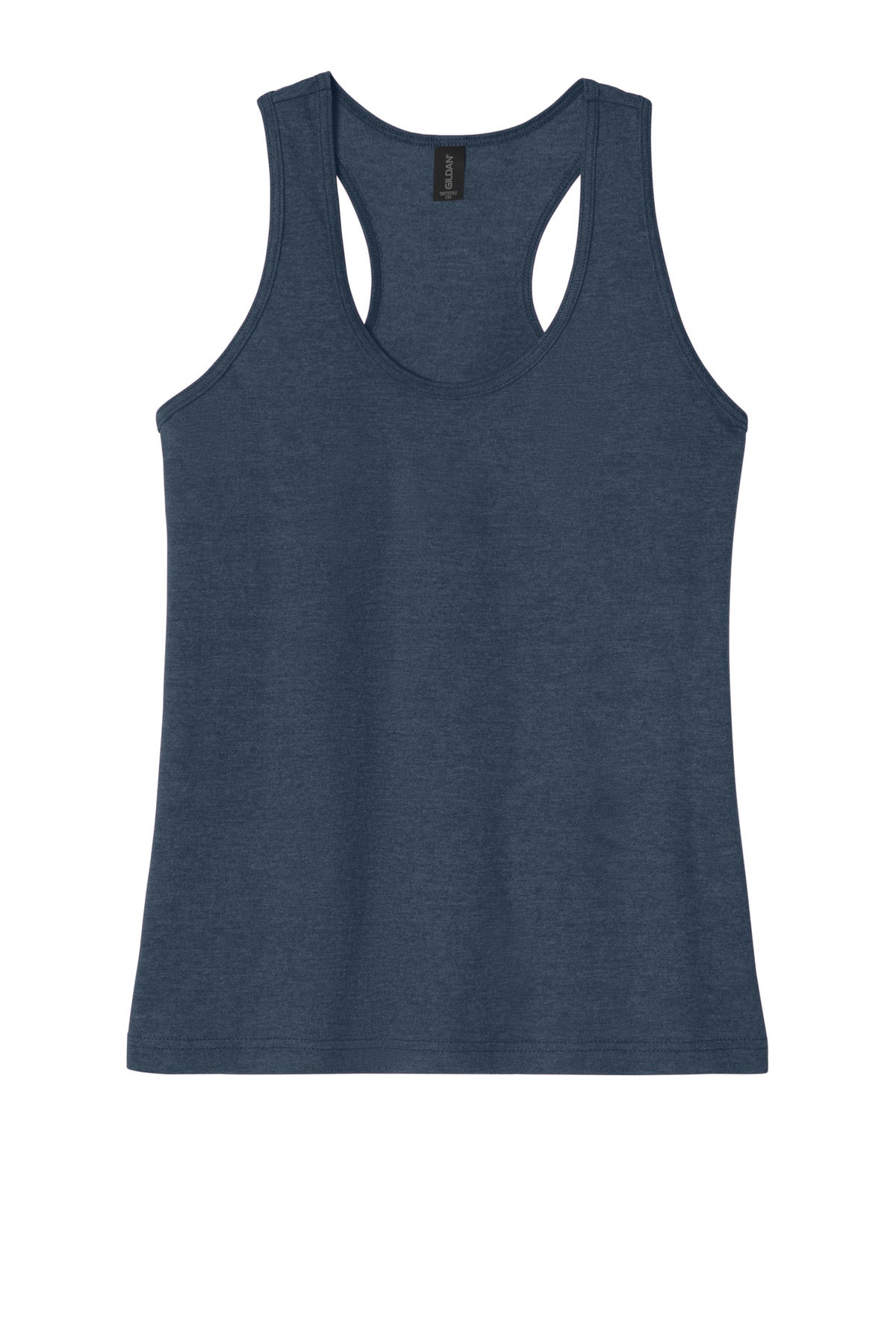 Gildan Softstyle Women's CVC Racerback Tank - Navy Mist