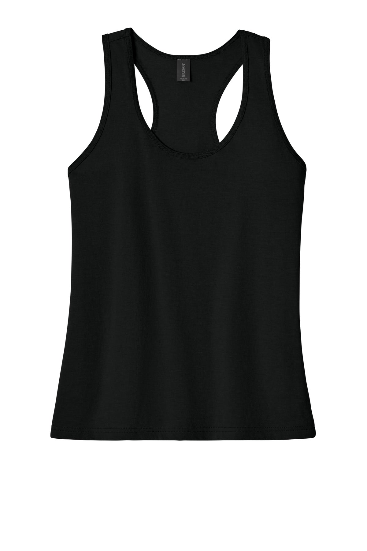 Gildan Softstyle Women's CVC Racerback Tank - Pitch Black
