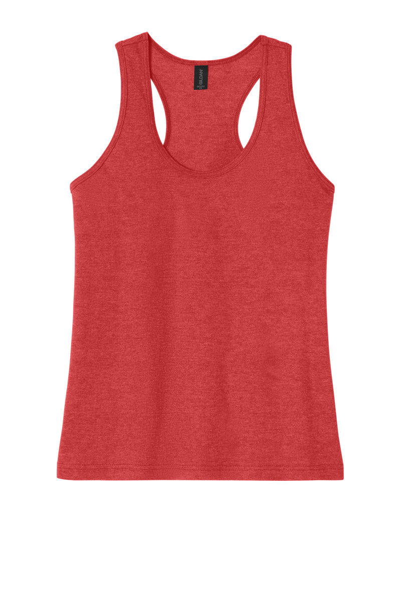 Gildan Softstyle Women's CVC Racerback Tank - Red Mist
