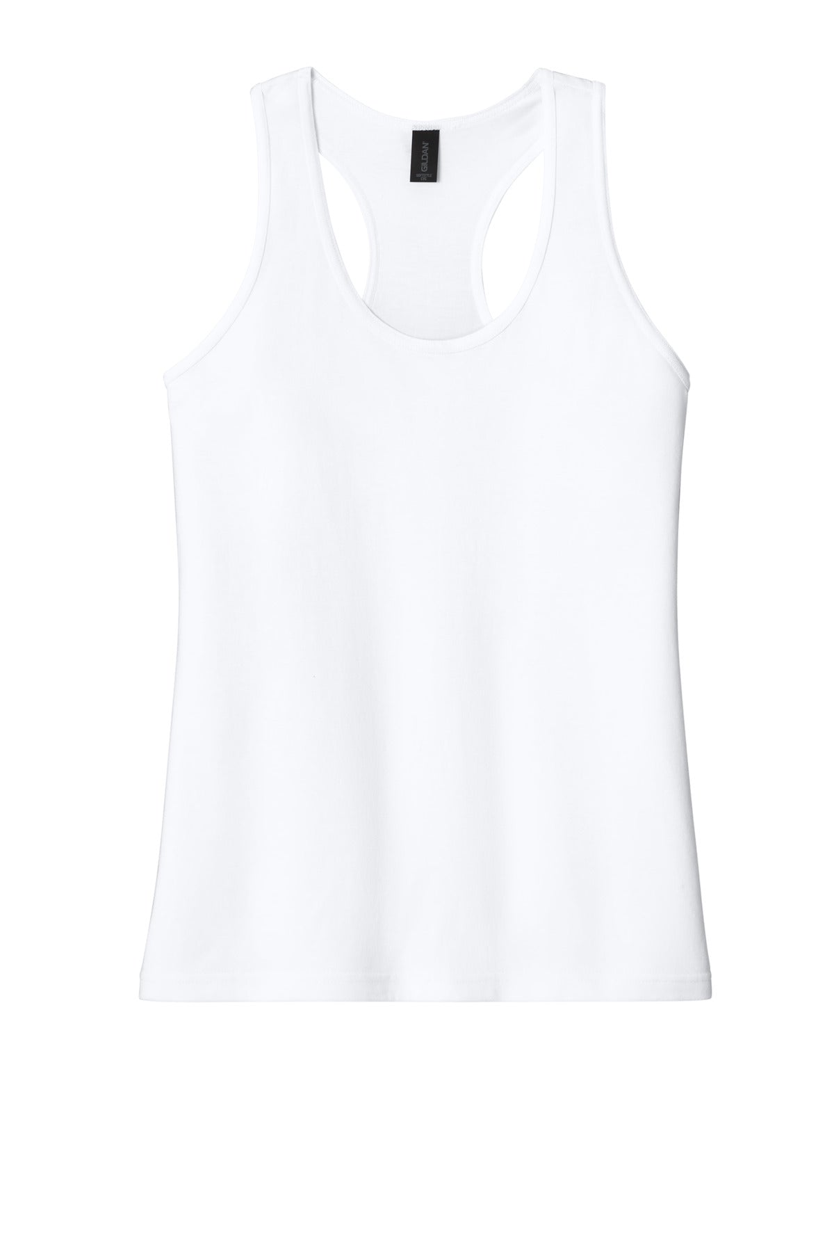 Gildan Softstyle Women's CVC Racerback Tank - White