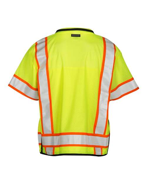 Unisex Professional Surveyors Vest - Lime
