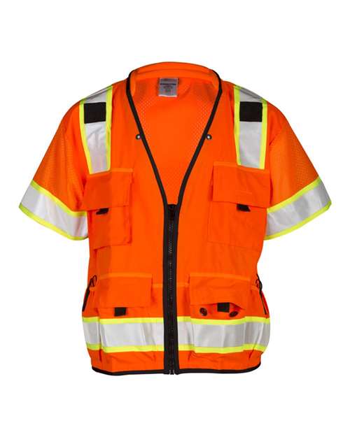 Unisex Professional Surveyors Vest - Orange