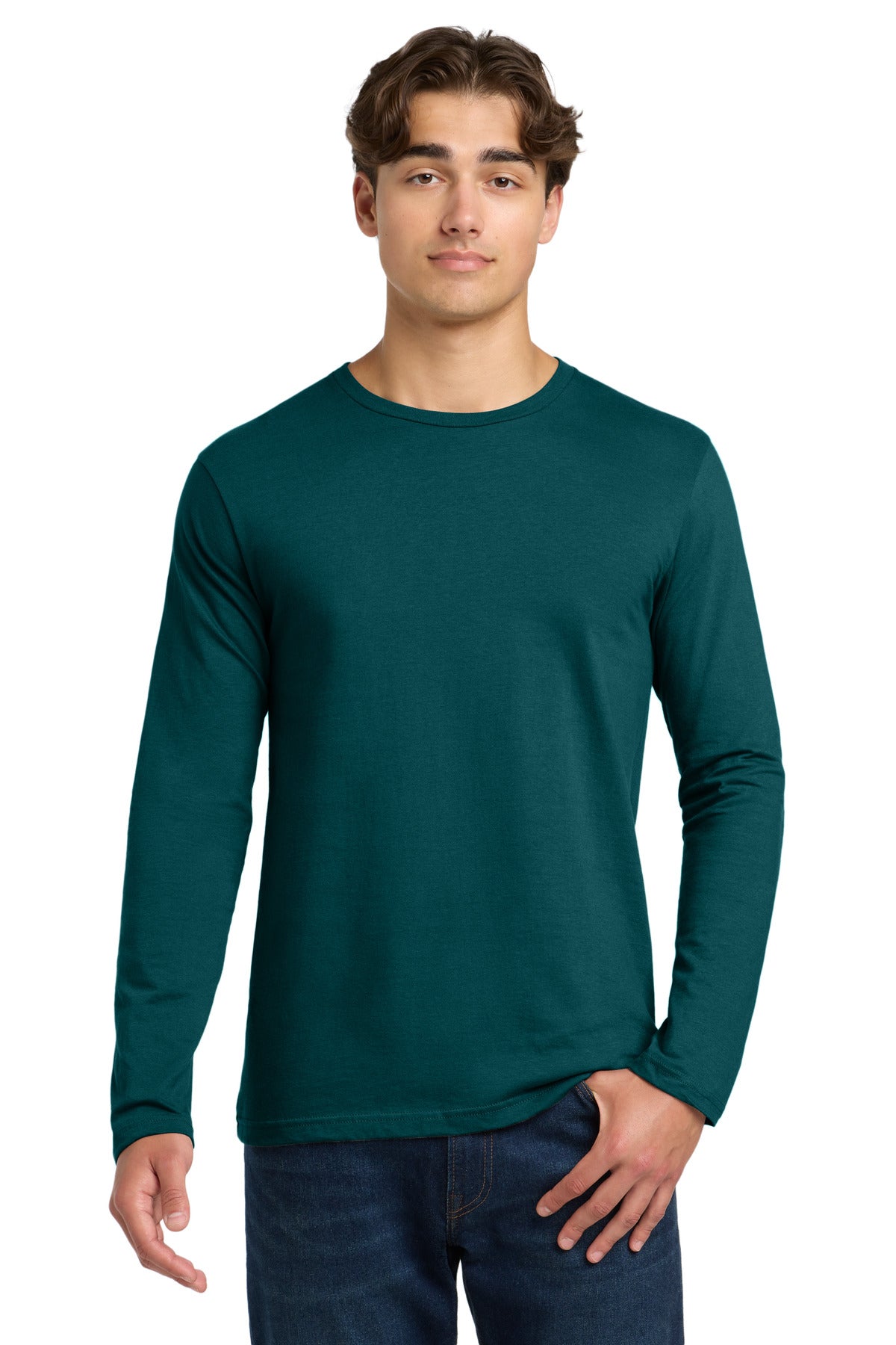 Gildan Softstyle Long Sleeve T-Shirt - Fan Marine Green