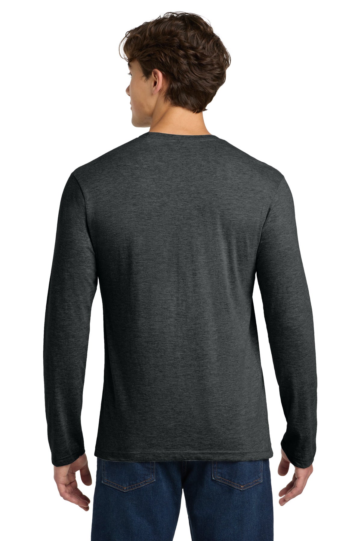 Gildan Softstyle Long Sleeve T-Shirt - Heather Dark Grey