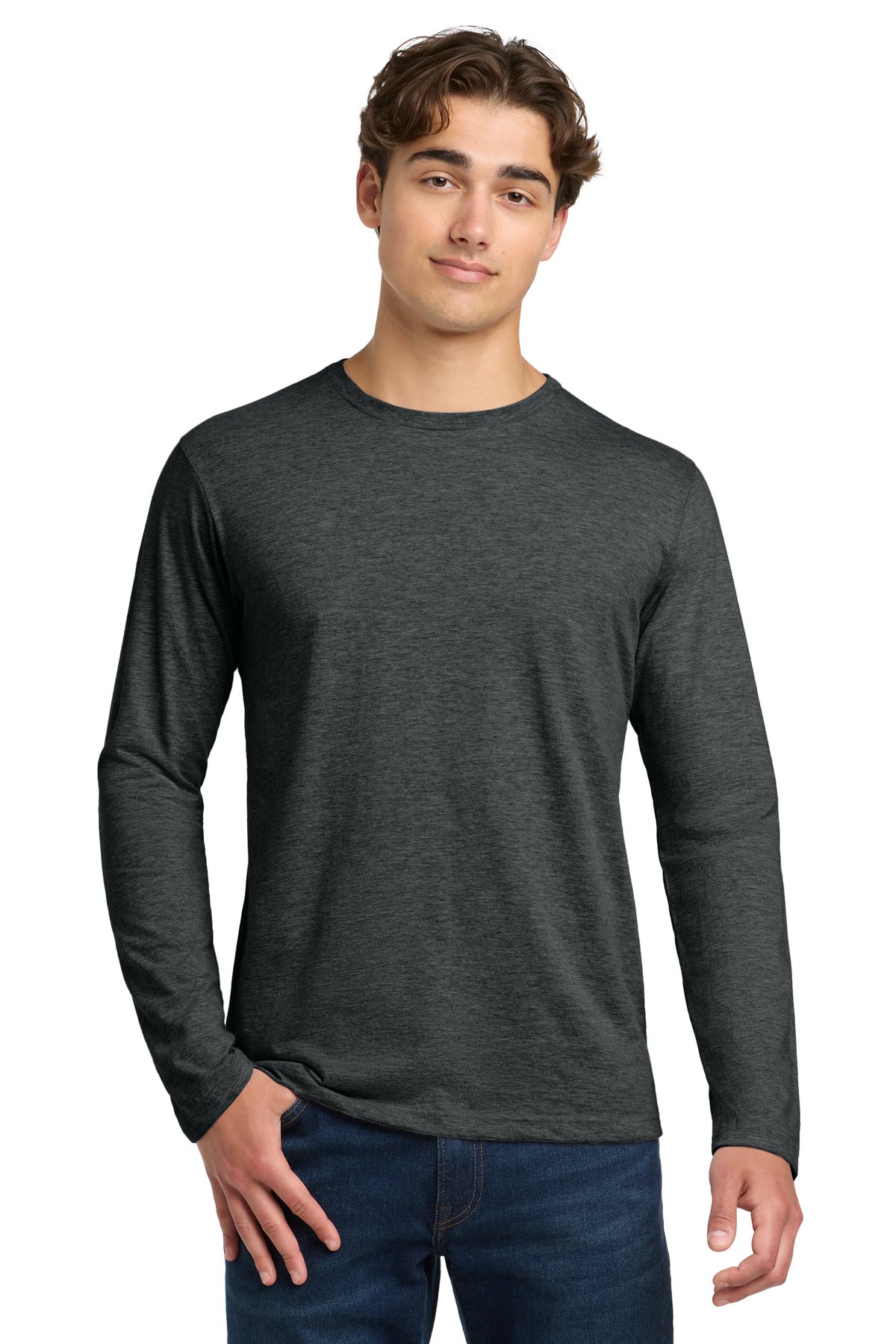 Gildan Softstyle Long Sleeve T-Shirt - Heather Dark Grey