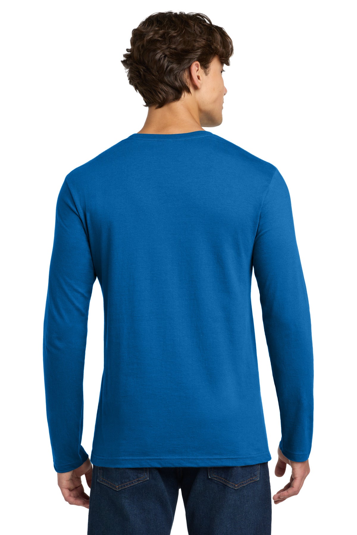 Gildan Softstyle Long Sleeve T-Shirt - Neon Blue