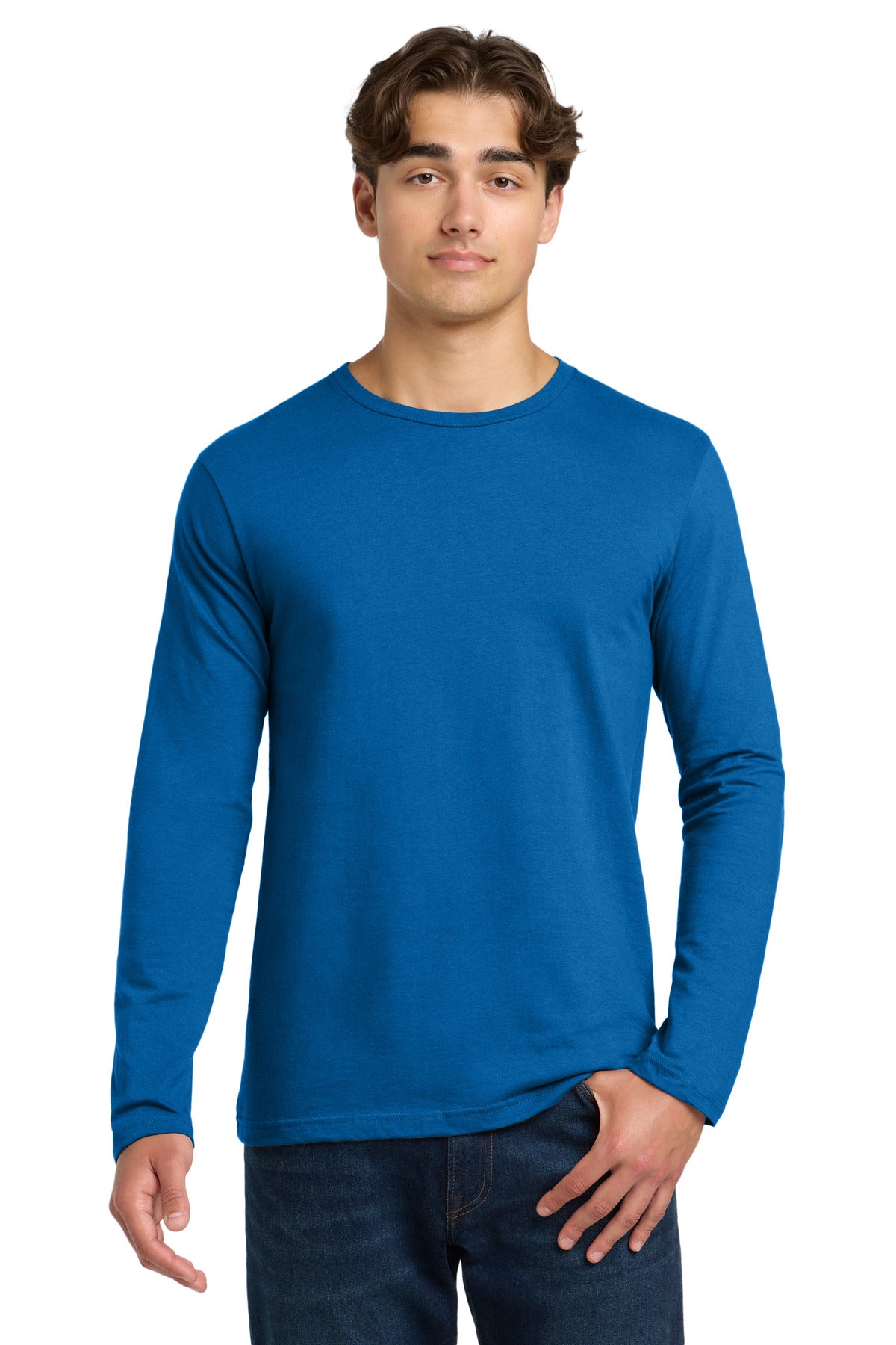 Gildan Softstyle Long Sleeve T-Shirt - Neon Blue