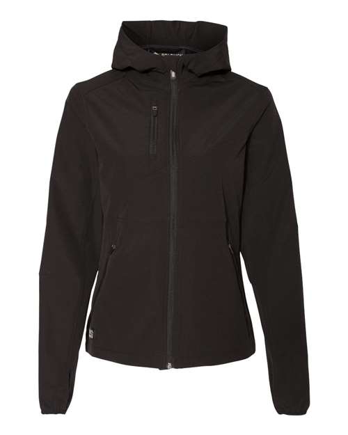 Women's Ascent Soft Shell Hooded Jacket - Black