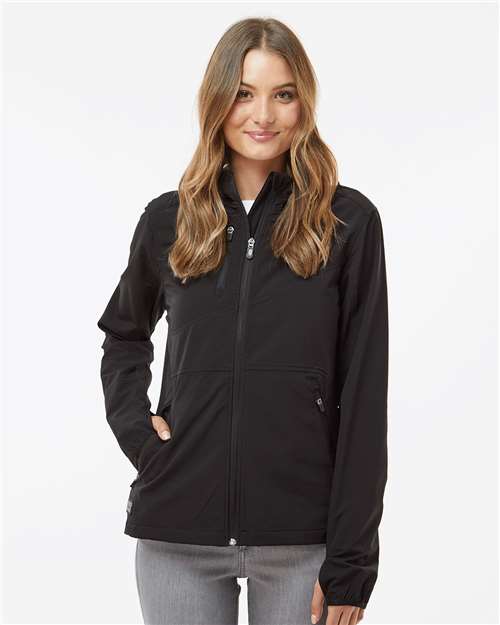 Women's Ascent Soft Shell Hooded Jacket - Black