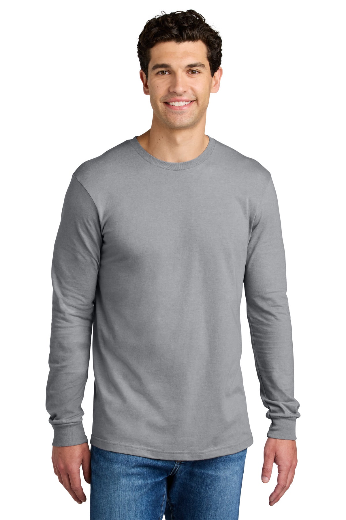 Gildan Softstyle CVC Long Sleeve Tee - Cement